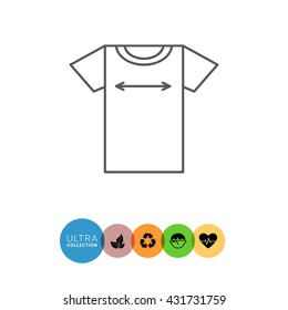 T-shirt size icon