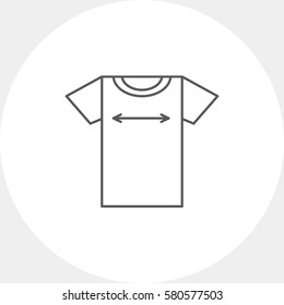 Tshirt Size Icon Stock Vector (Royalty Free) 580577503 | Shutterstock