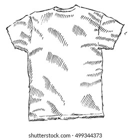 T-shirt sketch vector illustration