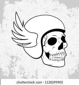 t-shirt with a skull image, dead head, rocker-style print, flat style, the inscription of new york city, vector, punk rock, american denim