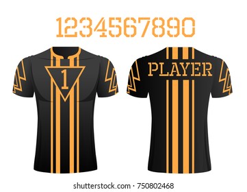 T-shirt sport design front and back  ,Vector football and running t-shirt creative fashion design template.