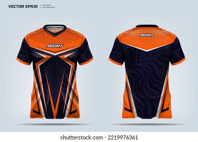 T-shirt sport design. jersey template design. Printable file eps 10