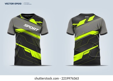 T-shirt sport design. jersey template design. Printable file eps 10