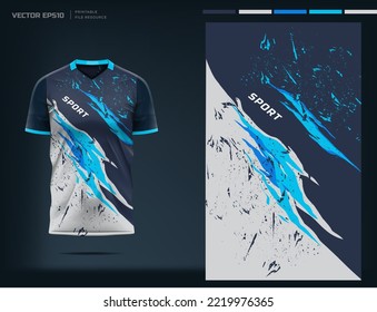 T-shirt sport design. jersey template design. Printable file eps 10