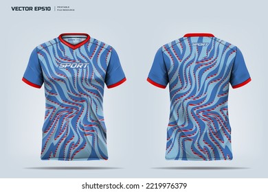 T-shirt sport design. jersey template design. Printable file eps 10