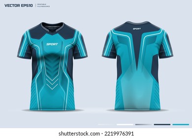 T-shirt sport design. jersey template design. Printable file eps 10
