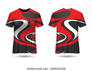 T-Shirt Sport Design. Racing jersey for club.