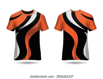 T-Shirt Sport Design. Racing jersey Vector