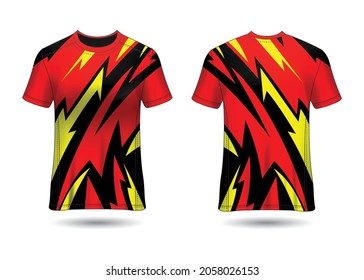 T-Shirt Sport Design. Racing jersey Vector