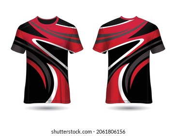 T-Shirt Sport Design. Racing jersey Vector