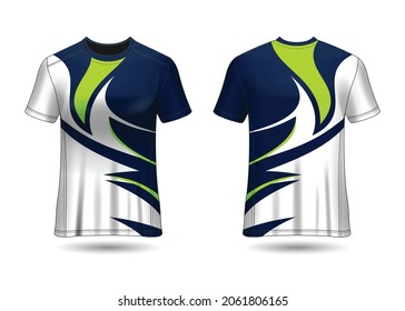 T-Shirt Sport Design. Racing jersey Vector