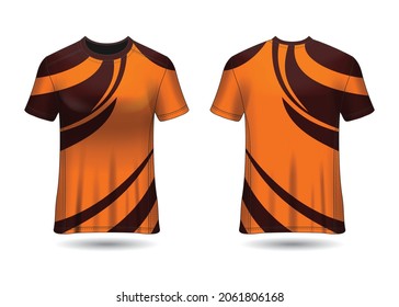 T-Shirt Sport Design. Racing jersey Vector