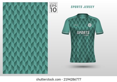 Plantilla de diseño deportivo de camisetas con patrón de línea abstracta para la camiseta de fútbol. Uniforme deportivo en la vista frontal. La camiseta se burla del club deportivo. Ilustración vectorial