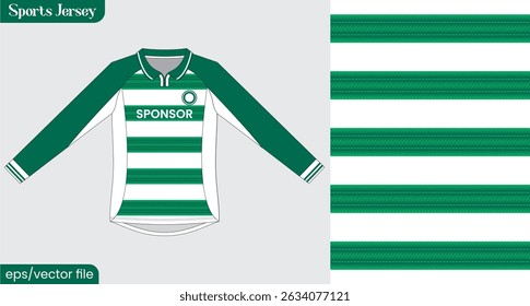 Modelo de design de esporte de camiseta para camisa de futebol. Camiseta mock up para esporte