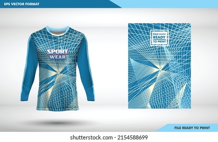 Goalkeeper Jerseytshirt Sport Design Template Long Stock Vector