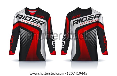 Download Tshirt Sport Design Template Long Sleeve Stock Vector ...