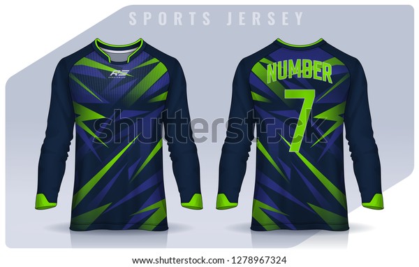 Download Tshirt Sport Design Template Long Sleeve Stock Vector Royalty Free 1278967324