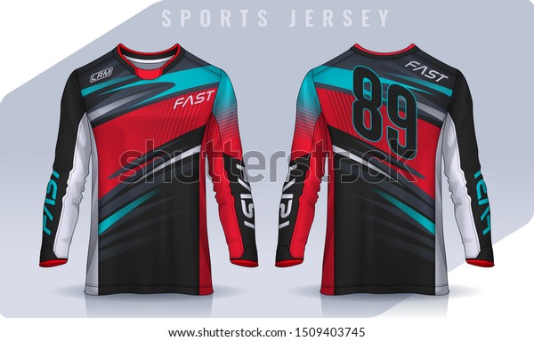 Download Tshirt Sport Design Template Long Sleeve Stock Vector Royalty Free 1509403745