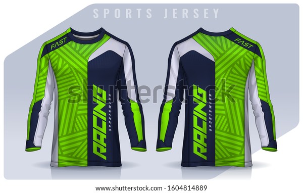 Download Tshirt Sport Design Template Long Sleeve Stock Vector Royalty Free 1604814889