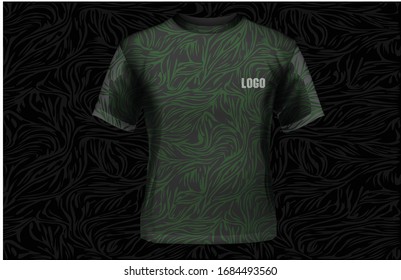 t-shirt sport design template mock up for football uniform front and back view. vector illustration