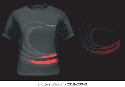 t-shirt sport design template mock up for football uniform front and back view. vector illustration