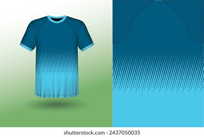 T-shirt Sport Design Template, T-shirt Mockup Abstract Grunge Sport Jersey Design For Cricket, Football Soccer, Racing, Sports, Running Soccer Jersey. Uniform Front View
