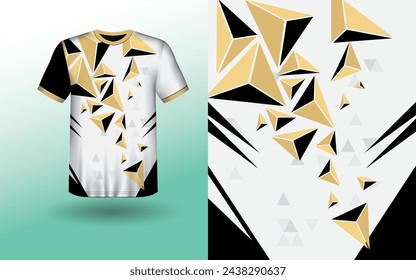 T-shirt Sport Design Template, T-shirt Mockup Abstract Grunge Sport Jersey Design For Cricket, Football Soccer, Racing, Sports, Running Soccer Jersey. Uniform Front View