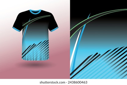 T-shirt Sport Design Template, T-shirt Mockup Abstract Grunge Sport Jersey Design For Cricket, Football Soccer, Racing, Sports, Running Soccer Jersey. Uniform Front View