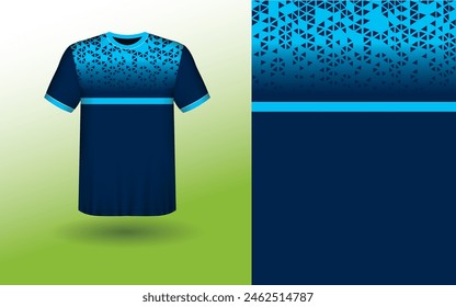 T-shirt Sport Design Template, T-shirt Mockup Abstract Grunge Sport Jersey Design For Cricket, Football Soccer, Racing, Sports, Running Soccer Jersey. Uniform Front View