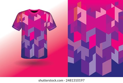 T-shirt Sport Design Template, T-shirt Mockup Abstract Grunge Sport Jersey Design For Cricket, Football Soccer, Racing, Sports, Running Soccer Jersey. Uniform Front View