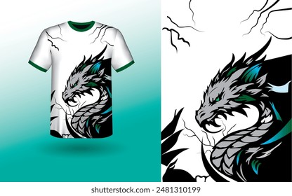 T-shirt Sport Design Template, T-shirt Mockup Abstract Grunge Sport Jersey Design For Cricket, Football Soccer, Racing, Sports, Running Soccer Jersey. Uniform Front View