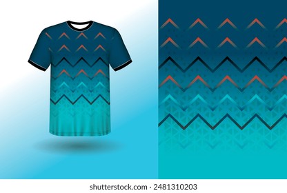T-shirt Sport Design Template, T-shirt Mockup Abstract Grunge Sport Jersey Design For Cricket, Football Soccer, Racing, Sports, Running Soccer Jersey. Uniform Front View
