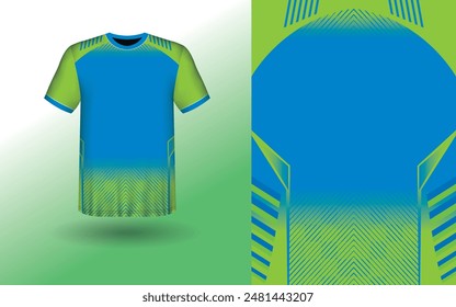 T-shirt Sport Design Template, T-shirt Mockup Abstract Grunge Sport Jersey Design For Cricket, Football Soccer, Racing, Sports, Running Soccer Jersey. Uniform Front View
