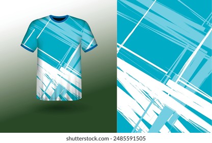 T-shirt Sport Design Template, T-shirt Mockup Abstract Grunge Sport Jersey Design For Cricket, Football Soccer, Racing, Sports, Running Soccer Jersey. Uniform Front View