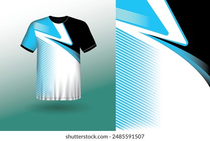 T-shirt Sport Design Template, T-shirt Mockup Abstract Grunge Sport Jersey Design For Cricket, Football Soccer, Racing, Sports, Running Soccer Jersey. Uniform Front View