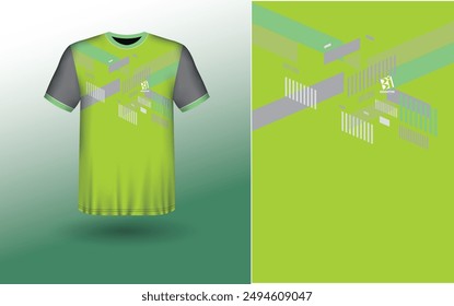 T-shirt Sport Design Template, T-shirt Mockup Abstract Grunge Sport Jersey Design For Cricket, Football Soccer, Racing, Sports, Running Soccer Jersey. Uniform Front View