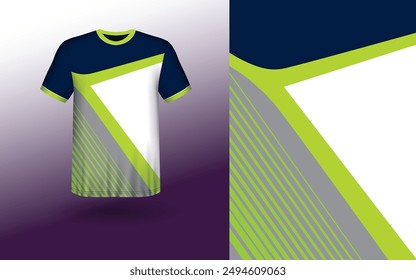 T-shirt Sport Design Template, T-shirt Mockup Abstract Grunge Sport Jersey Design For Cricket, Football Soccer, Racing, Sports, Running Soccer Jersey. Uniform Front View