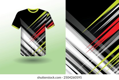 T-shirt Sport Design Template, T-shirt Mockup Abstract Grunge Sport Jersey Design For Cricket, Football Soccer, Racing, Sports, Running Soccer Jersey. Uniform Front View