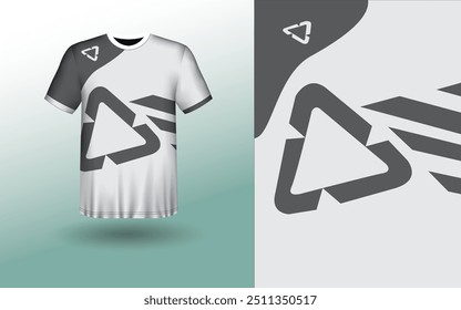 T-shirt Sport Design Template, T-shirt Mockup Abstract Grunge Sport Jersey Design For Cricket, Football Soccer, Racing, Sports, Running Soccer Jersey. Uniform Front View