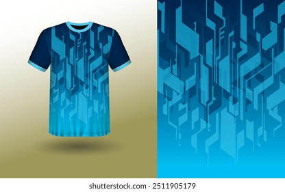 T-shirt Sport Design Template, T-shirt Mockup Abstract Grunge Sport Jersey Design For Cricket, Football Soccer, Racing, Sports, Running Soccer Jersey. Uniform Front View