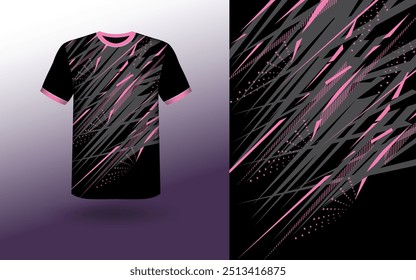 Plantilla de diseño deportivo de camiseta, maqueta de camiseta Diseño de Jersey deportivo Abstractas Grunge para cricket, fútbol, carreras, deportes, Jersey de fútbol para correr. Vista frontal uniforme