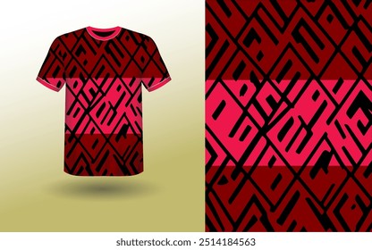 T-shirt Sport Design Template, T-shirt Mockup Abstract Grunge Sport Jersey Design For Cricket, Football Soccer, Racing, Sports, Running Soccer Jersey. Uniform Front View