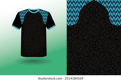 T-shirt Sport Design Template, T-shirt Mockup Abstract Grunge Sport Jersey Design For Cricket, Football Soccer, Racing, Sports, Running Soccer Jersey. Uniform Front View