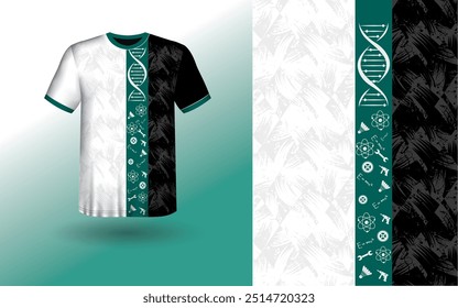 T-shirt Sport Design Template, T-shirt Mockup Abstract Grunge Sport Jersey Design For Cricket, Football Soccer, Racing, Sports, Running Soccer Jersey. Uniform Front View