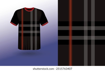 T-shirt Sport Design Template, T-shirt Mockup Abstract Grunge Sport Jersey Design For Cricket, Football Soccer, Racing, Sports, Running Soccer Jersey. Uniform Front View