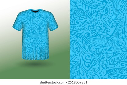 T-shirt Sport Design Template, T-shirt Mockup Abstract Grunge Sport Jersey Design Para Críquete, Futebol Futebol, Corrida, Esportes, Corrida Futebol Jersey. Visão frontal uniforme