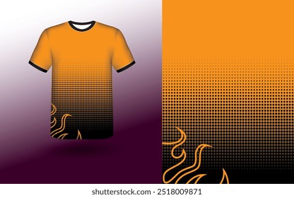 T-shirt Sport Design Template, T-shirt Mockup Abstract Grunge Sport Jersey Design For Cricket, Football Soccer, Racing, Sports, Running Soccer Jersey. Uniform Front View