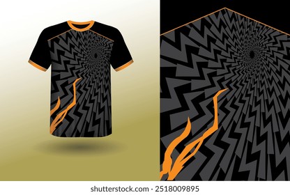 T-shirt Sport Design Template, T-shirt Mockup Abstract Grunge Sport Jersey Design For Cricket, Football Soccer, Racing, Sports, Running Soccer Jersey. Uniform Front View
