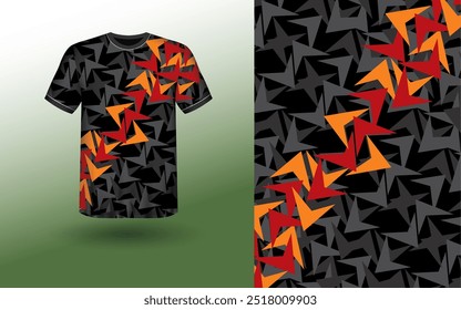 T-shirt Sport Design Template, T-shirt Mockup Abstract Grunge Sport Jersey Design For Cricket, Football Soccer, Racing, Sports, Running Soccer Jersey. Uniform Front View