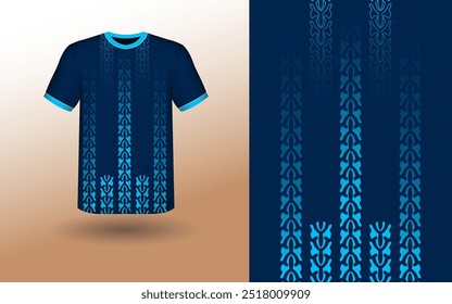 T-shirt Sport Design Template, T-shirt Mockup Abstract Grunge Sport Jersey Design For Cricket, Football Soccer, Racing, Sports, Running Soccer Jersey. Uniform Front View